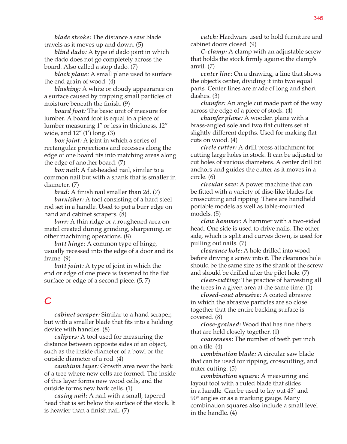 Exploring Woodworking: Fundamentals of Technology, 8th Edition page 351