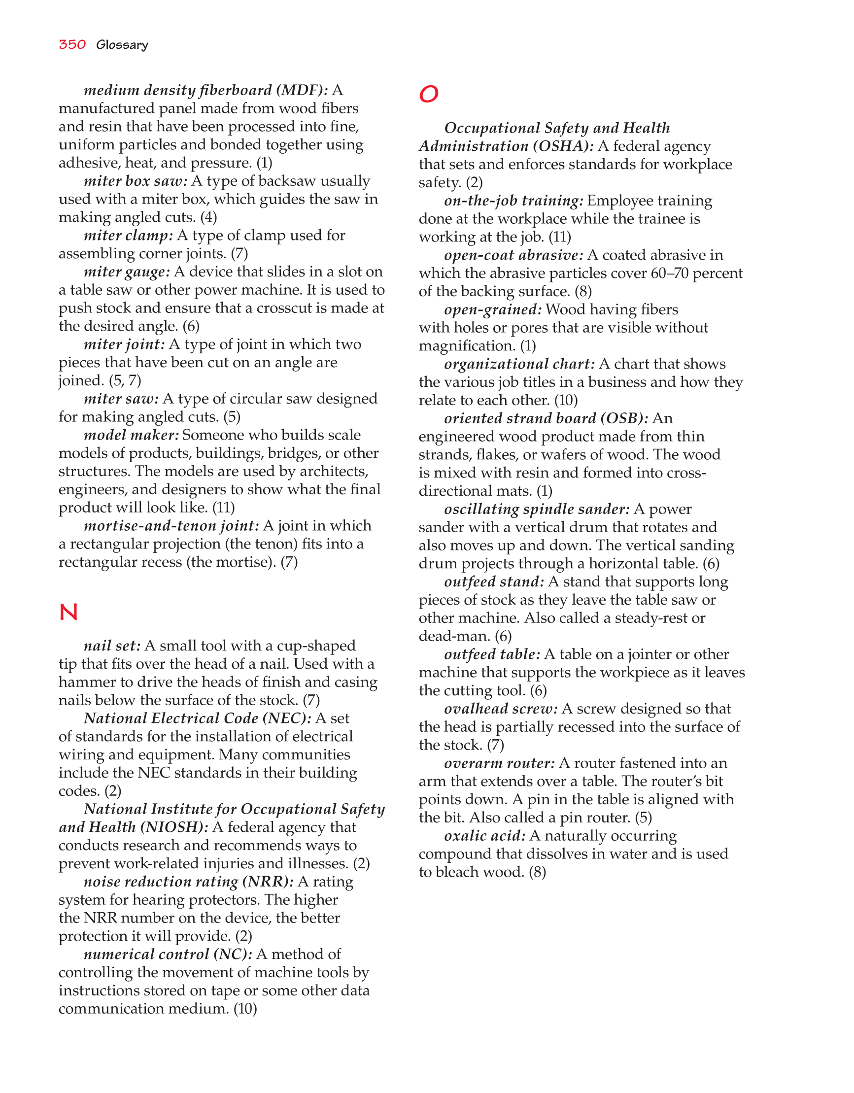 Exploring Woodworking: Fundamentals of Technology, 8th Edition page 356