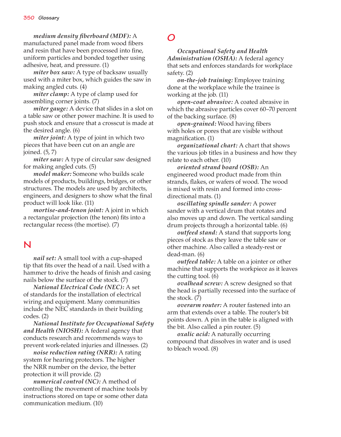 Exploring Woodworking: Fundamentals of Technology, 8th Edition page 356