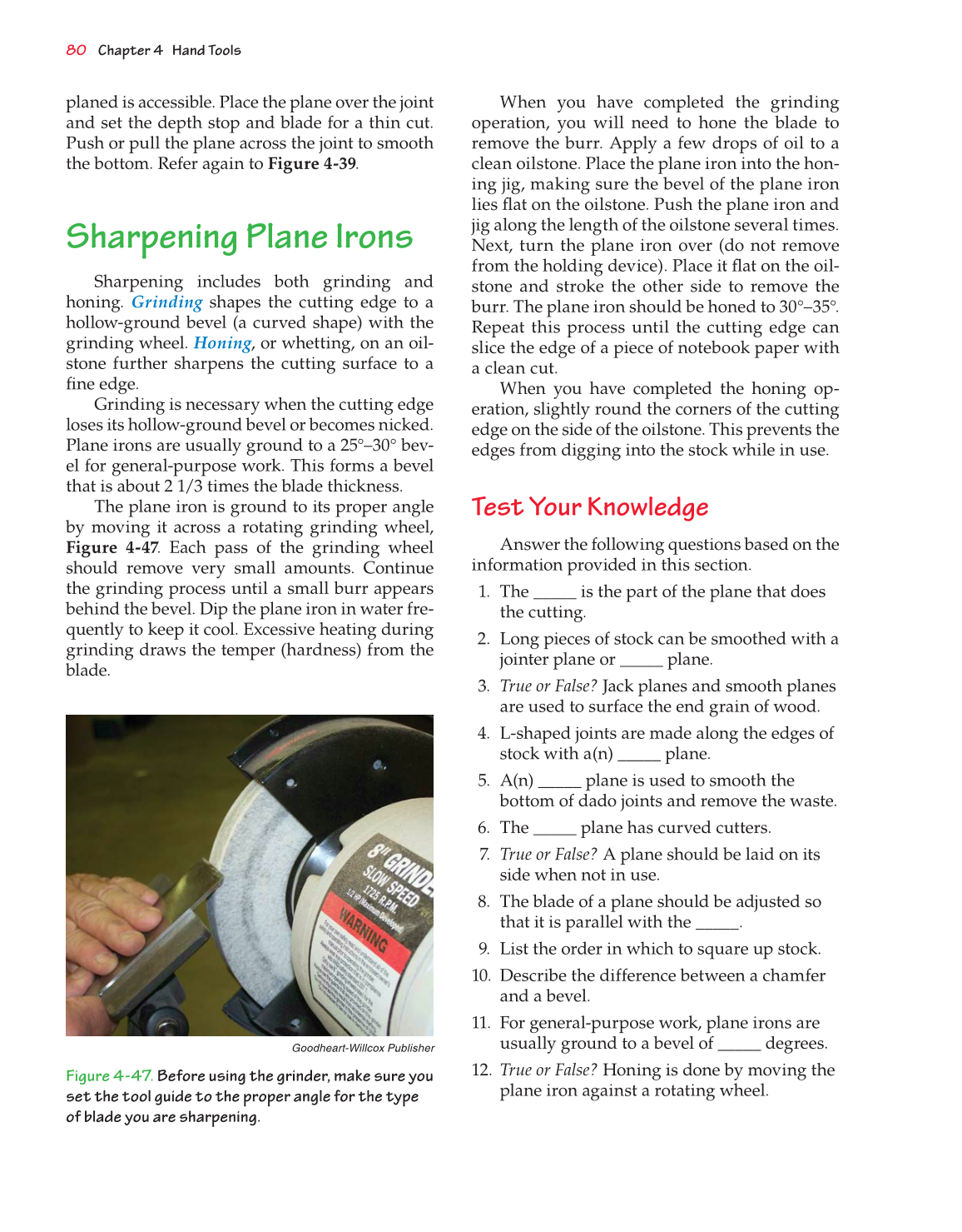 Exploring Woodworking: Fundamentals of Technology, 8th Edition page 86