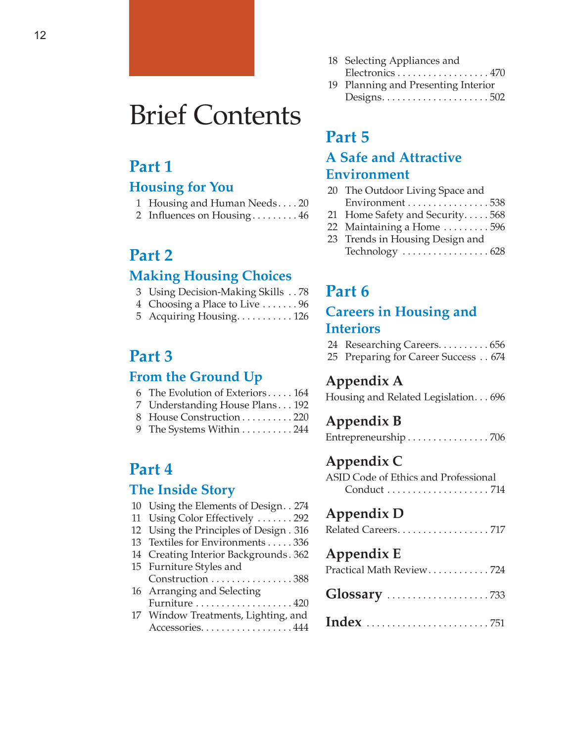 Housing and Interior Design, 10th Edition page 12