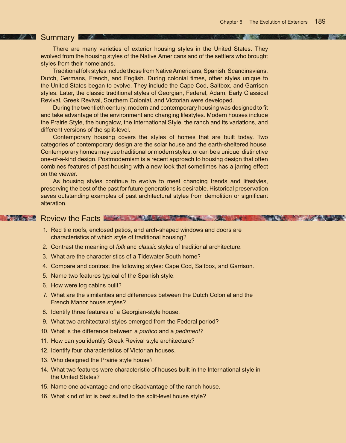 Housing and Interior Design, 10th Edition page 189