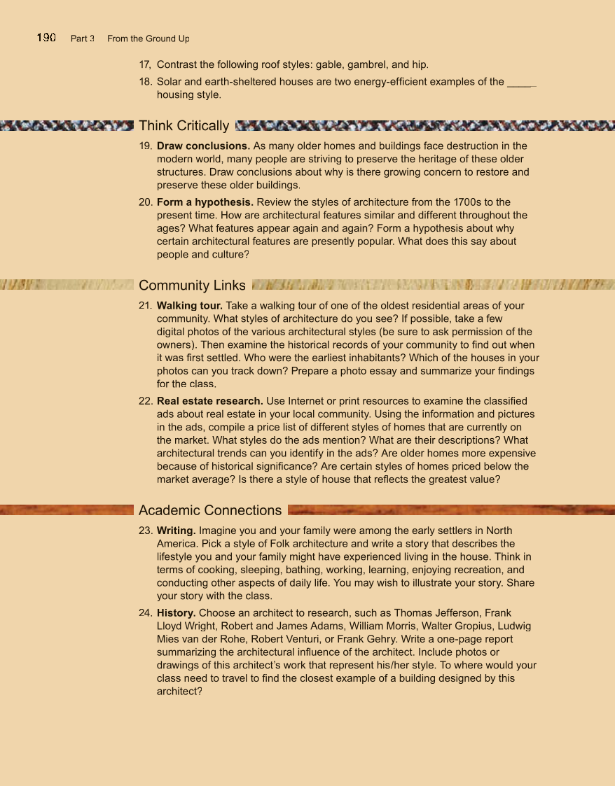 Housing and Interior Design, 10th Edition page 190