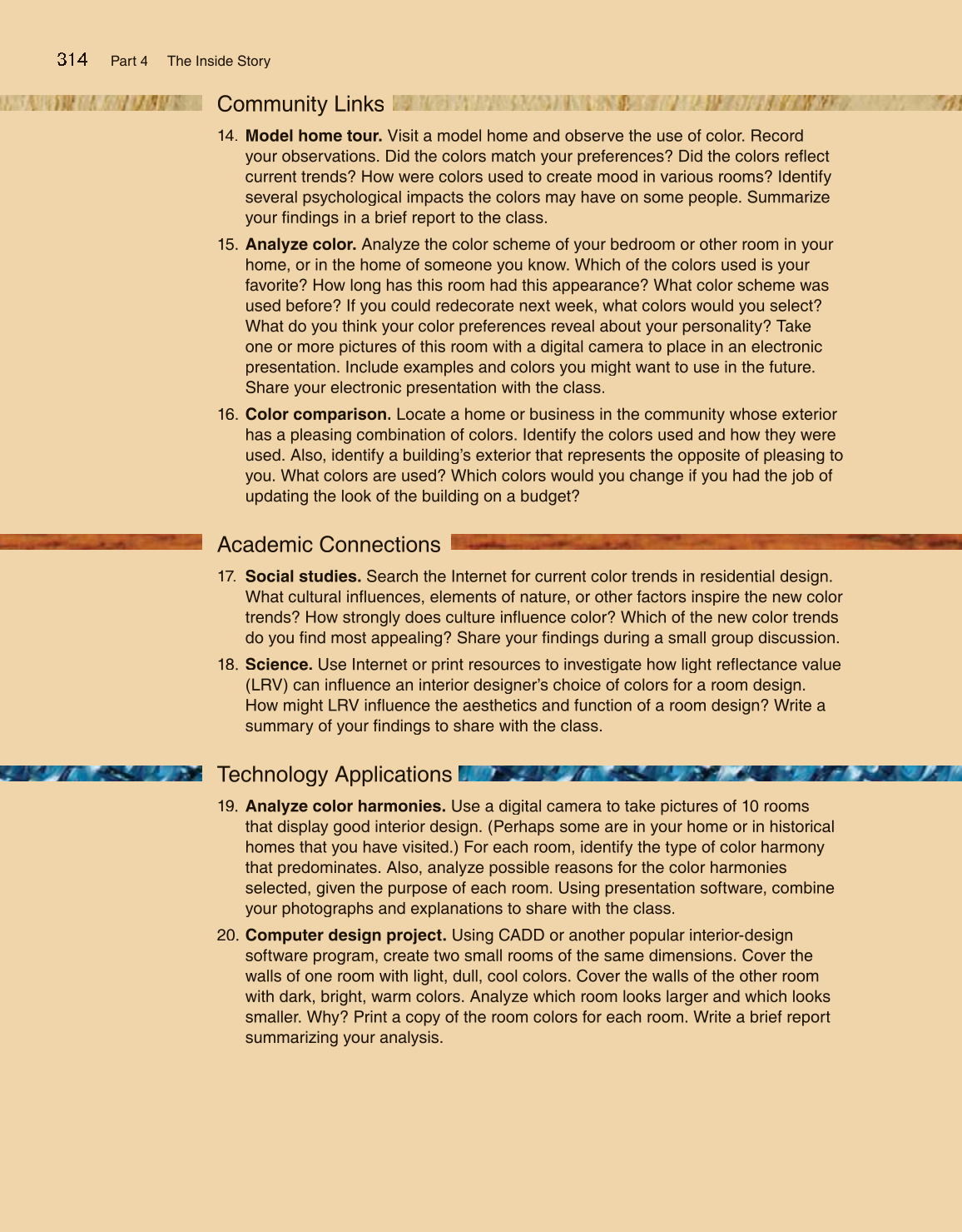 Housing and Interior Design, 10th Edition page 314