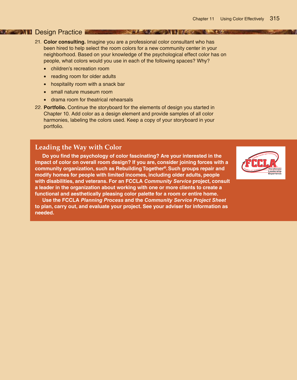 Housing and Interior Design, 10th Edition page 315