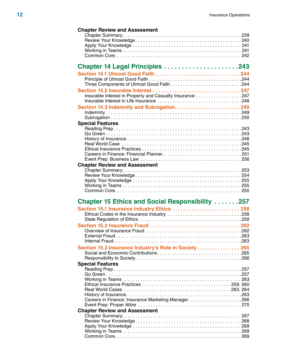 Insurance Operations, 1st Edition page 12