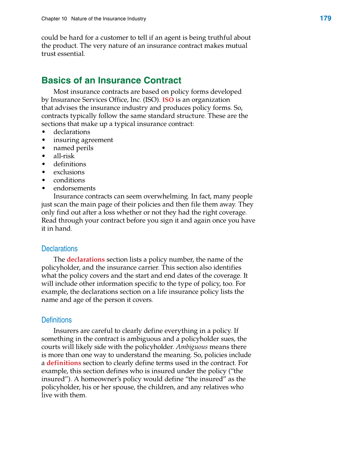 Insurance Operations, 1st Edition page 179