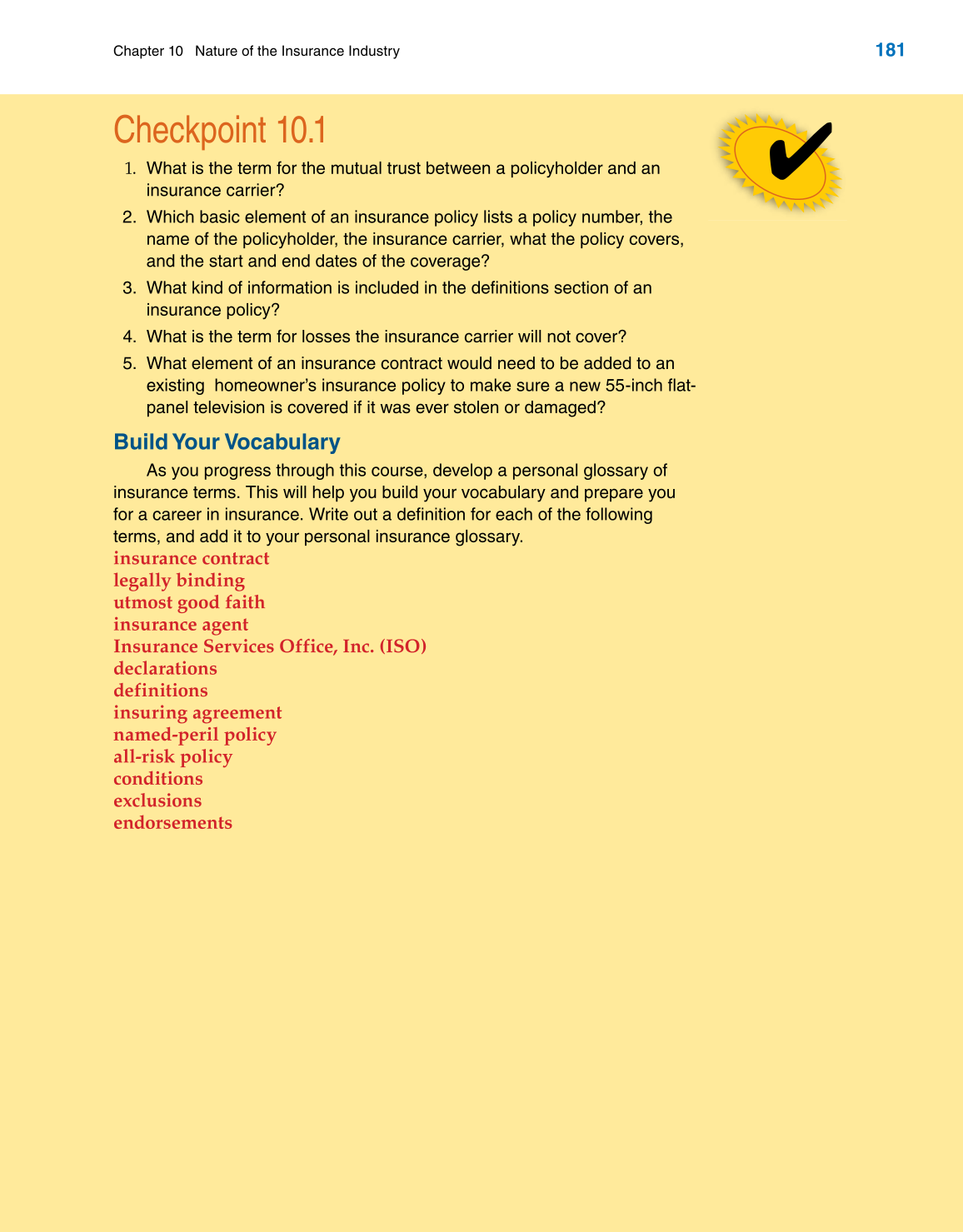 Insurance Operations, 1st Edition page 181