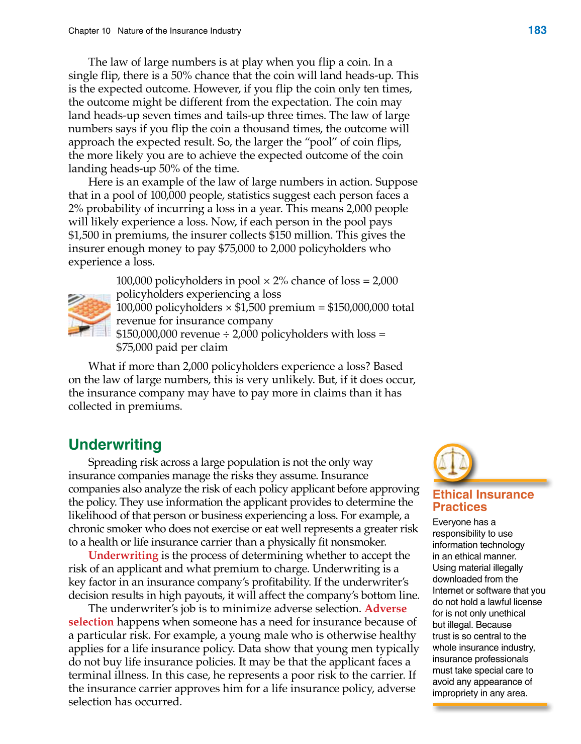 Insurance Operations, 1st Edition page 183