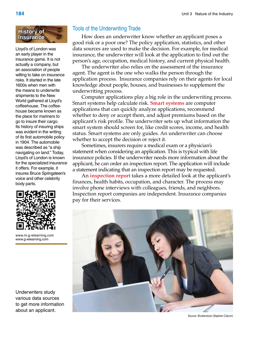 Insurance Operations, 1st Edition page 184