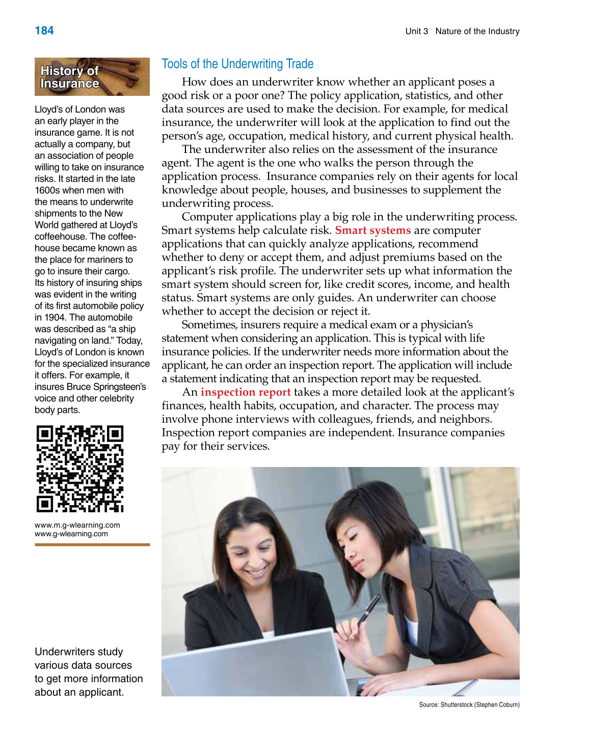 Insurance Operations, 1st Edition page 184