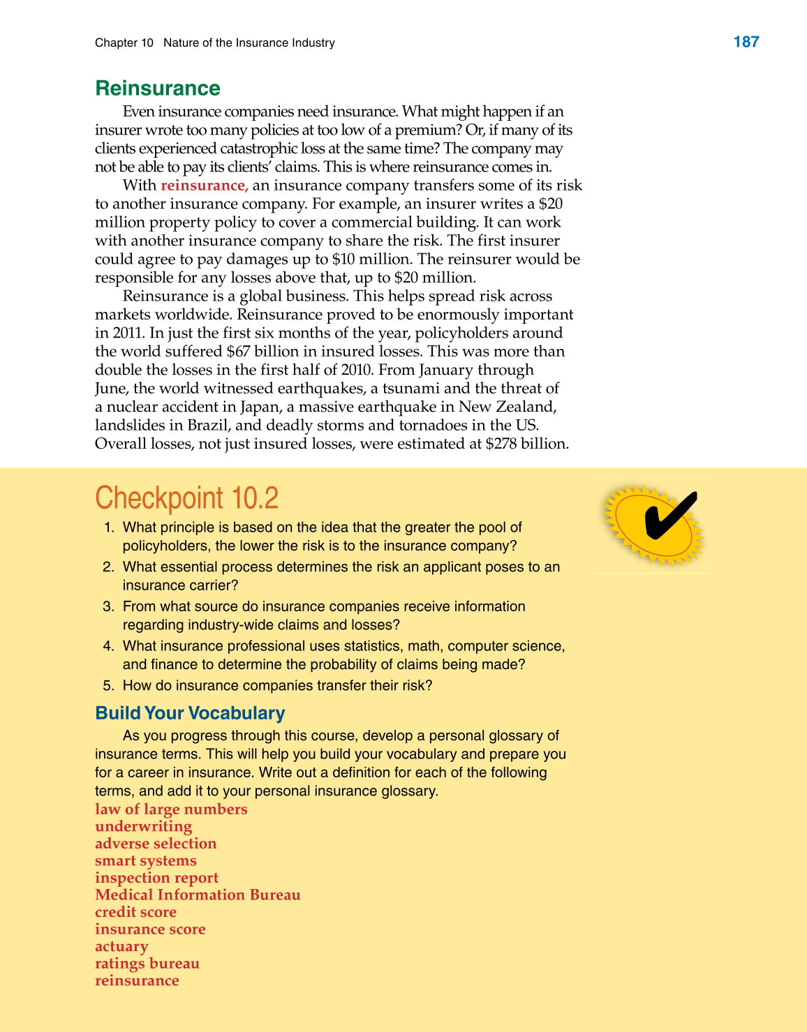 Insurance Operations, 1st Edition page 187
