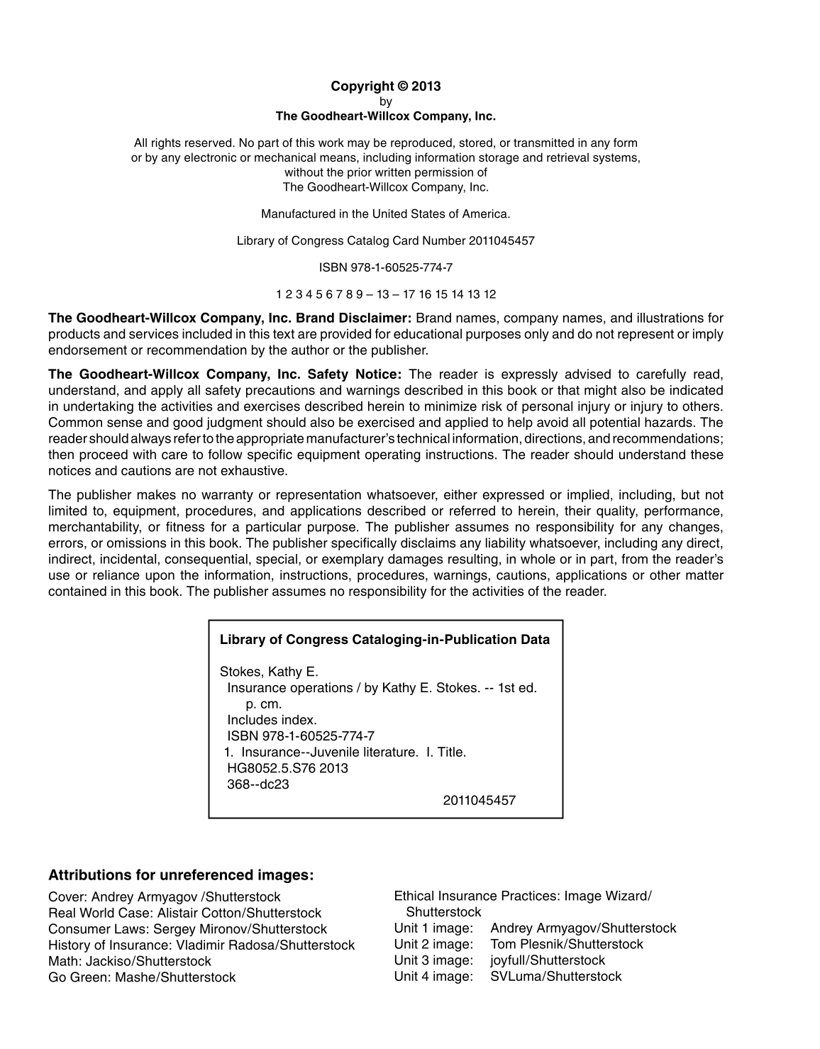 Insurance Operations, 1st Edition page 2