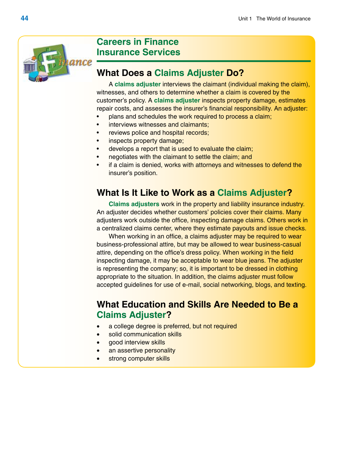 Insurance Operations, 1st Edition page 44