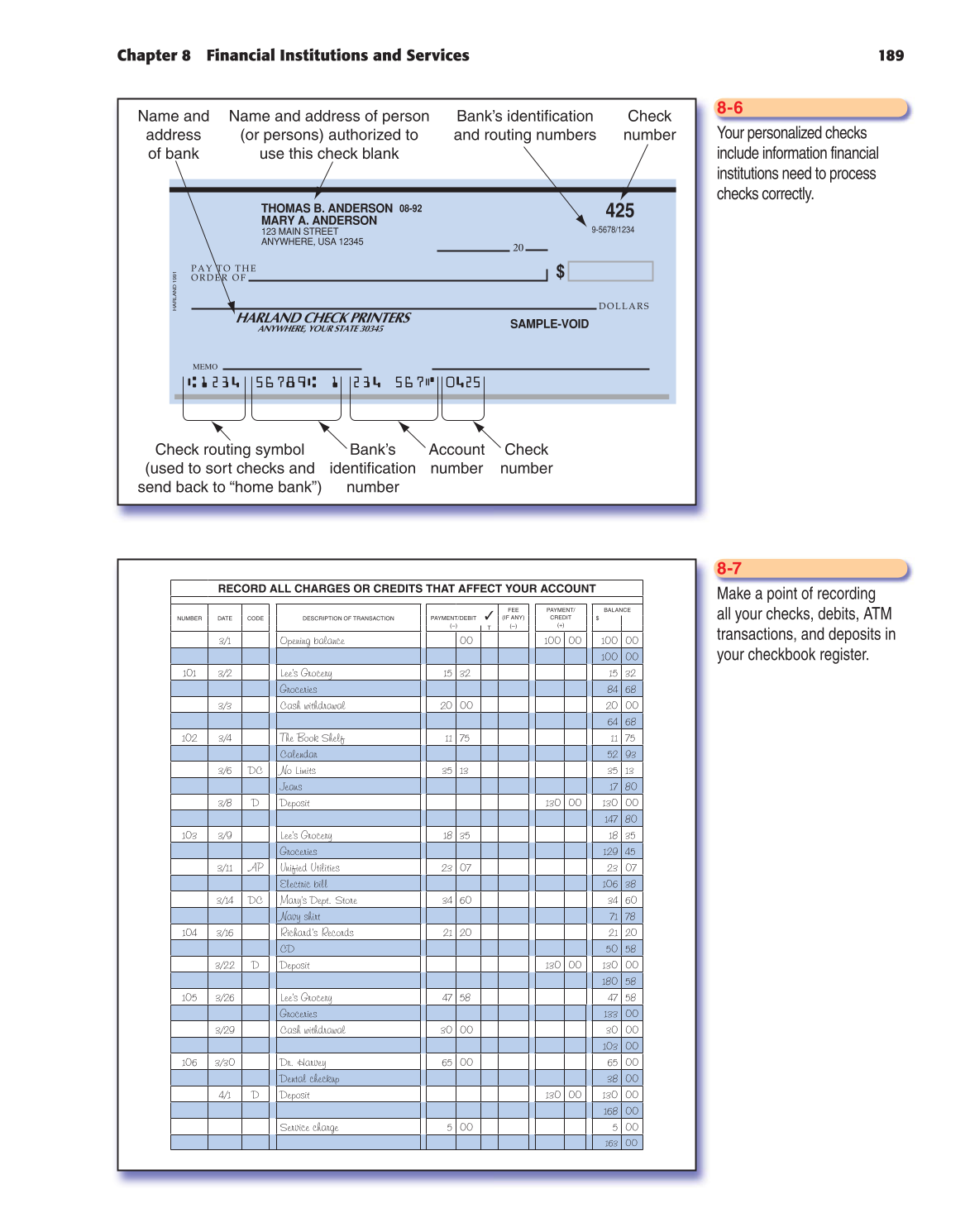 Foundations of Personal Finance, 8th Edition page 189