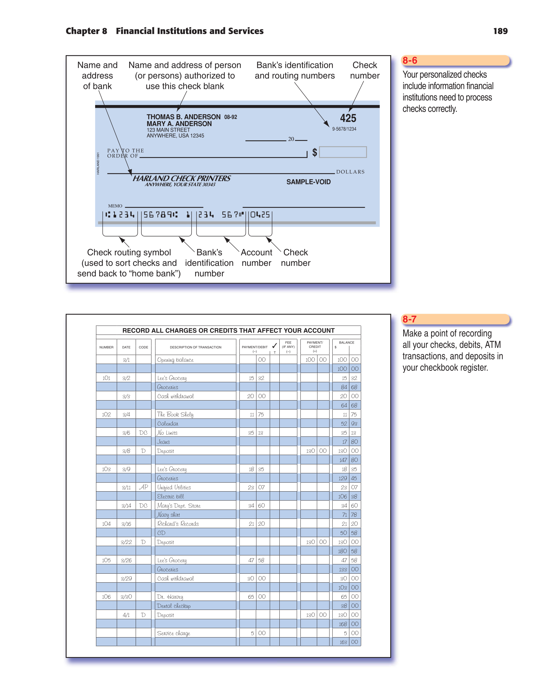 Foundations of Personal Finance, 8th Edition page 189