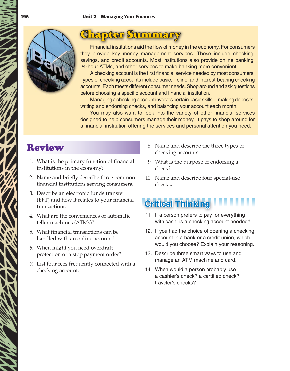 Foundations of Personal Finance, 8th Edition page 196