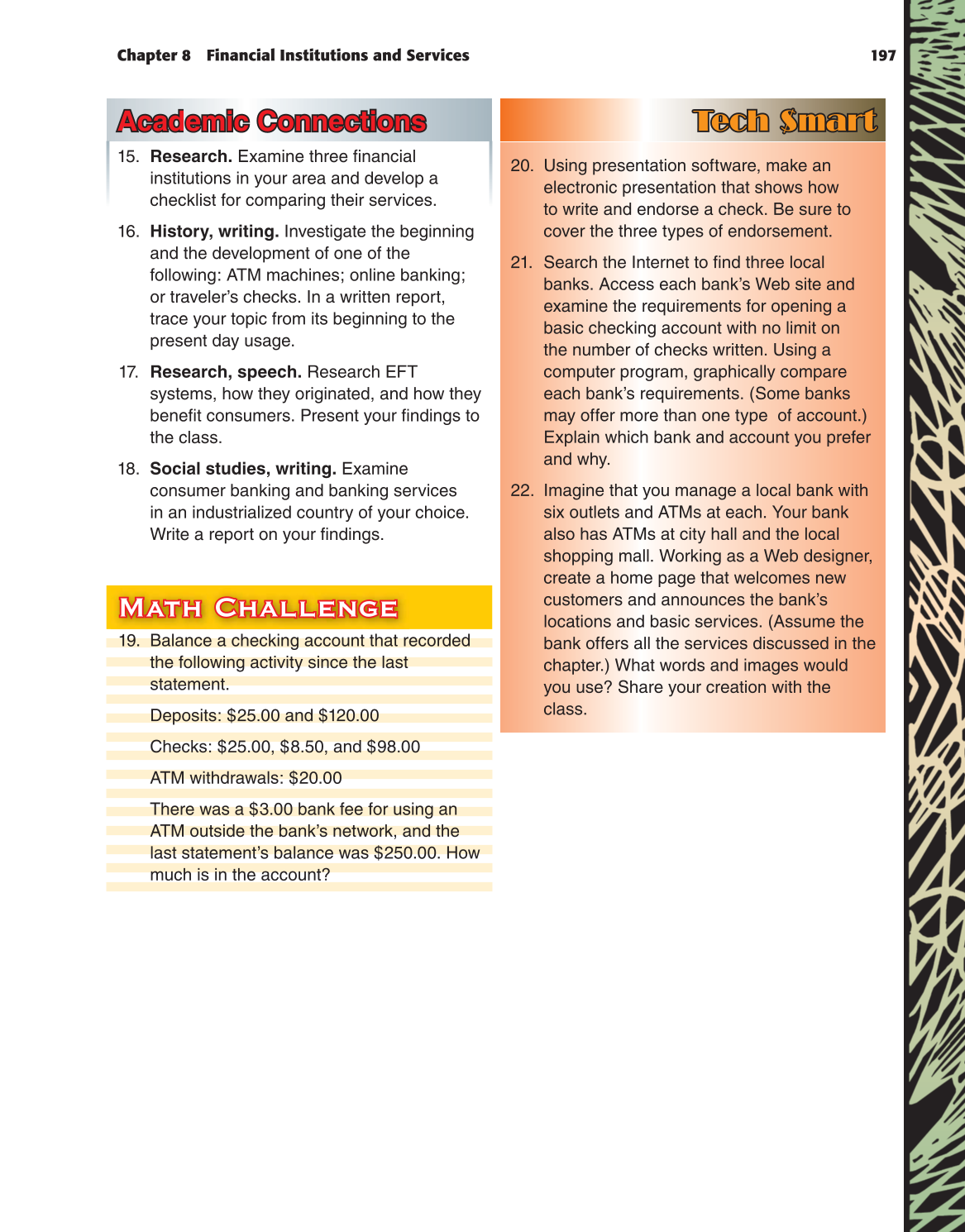 Foundations of Personal Finance, 8th Edition page 197