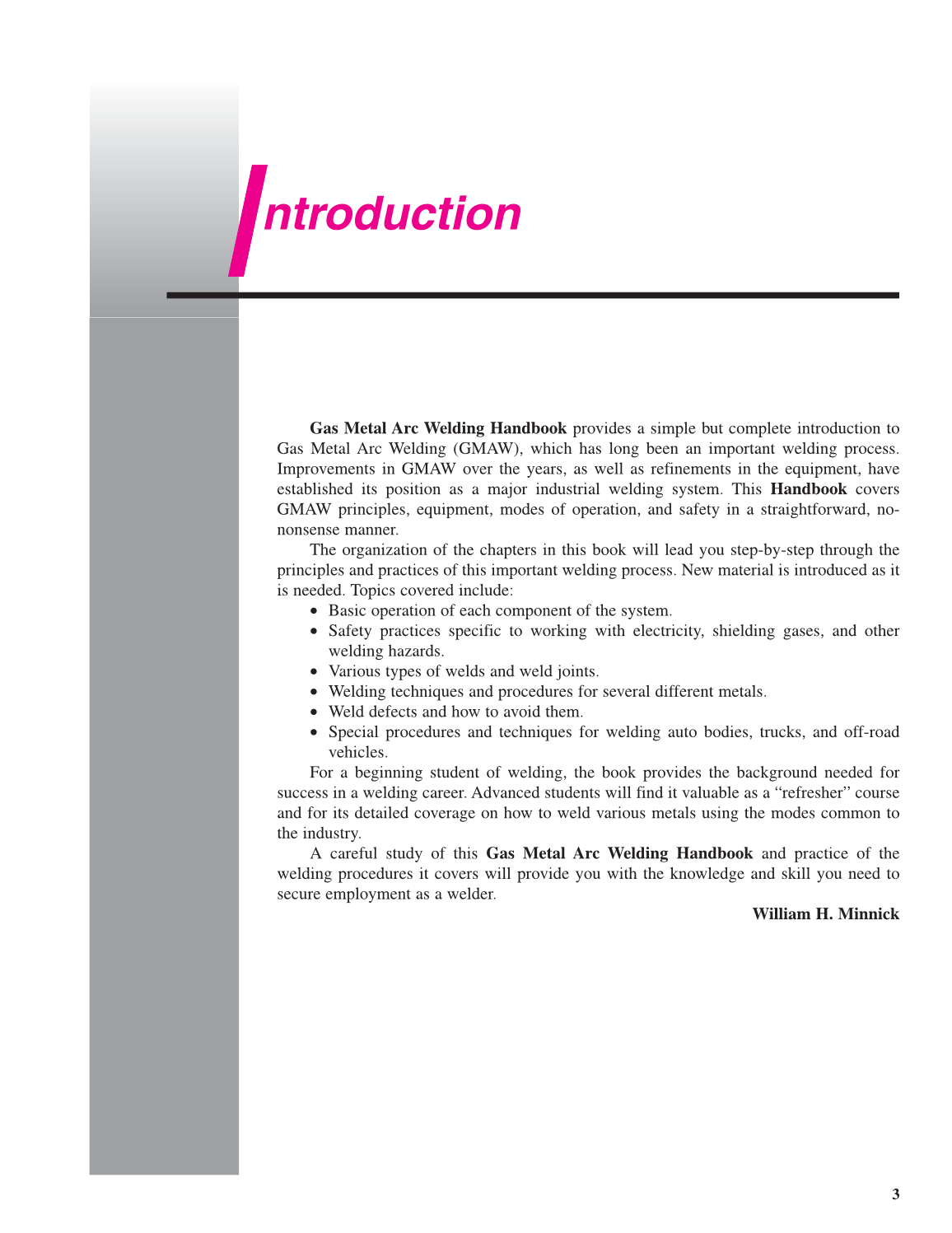 Gas Metal Arc Welding Handbook, 5th Edition page 3