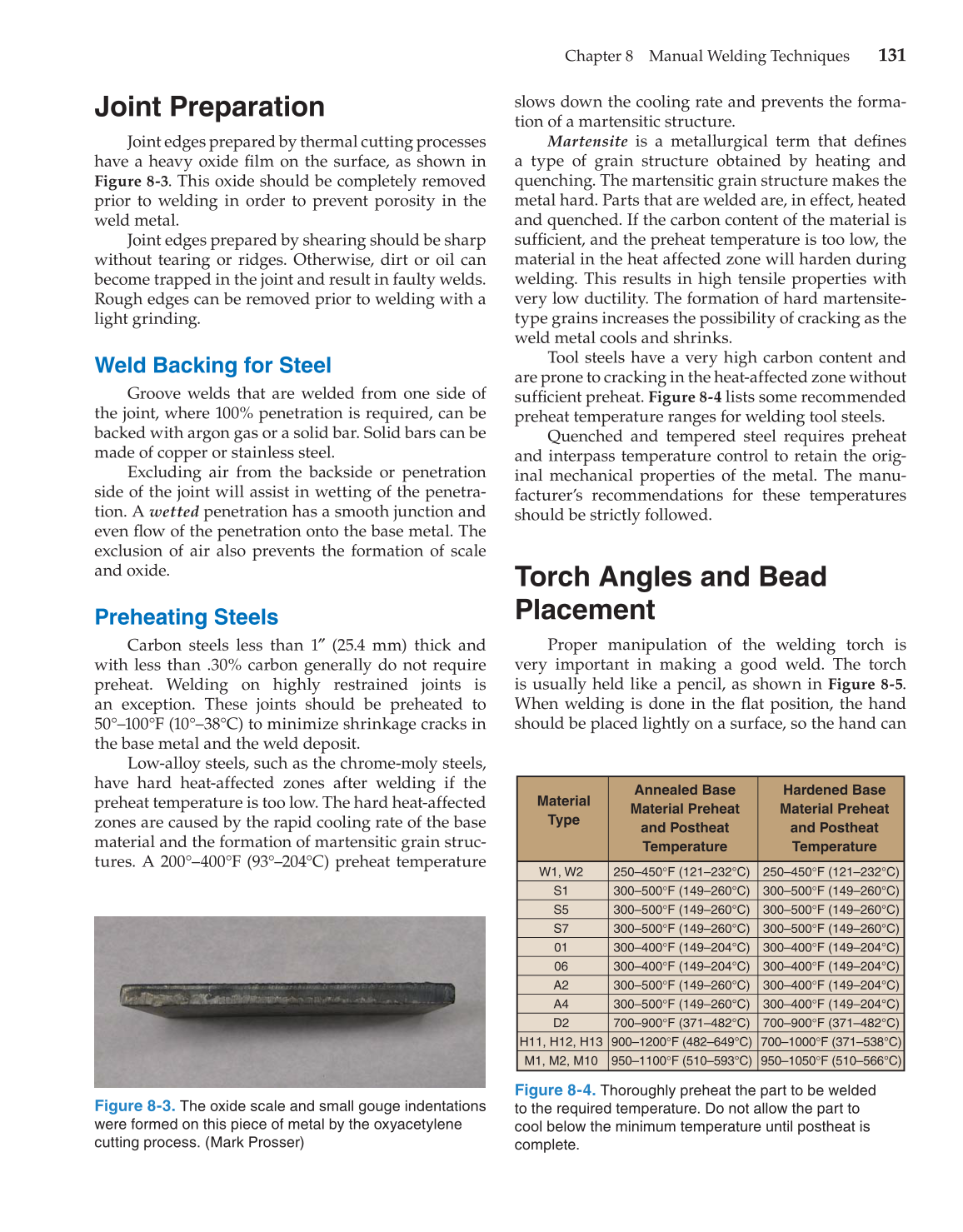 Gas Tungsten Arc Welding Handbook, 6th Edition page 131