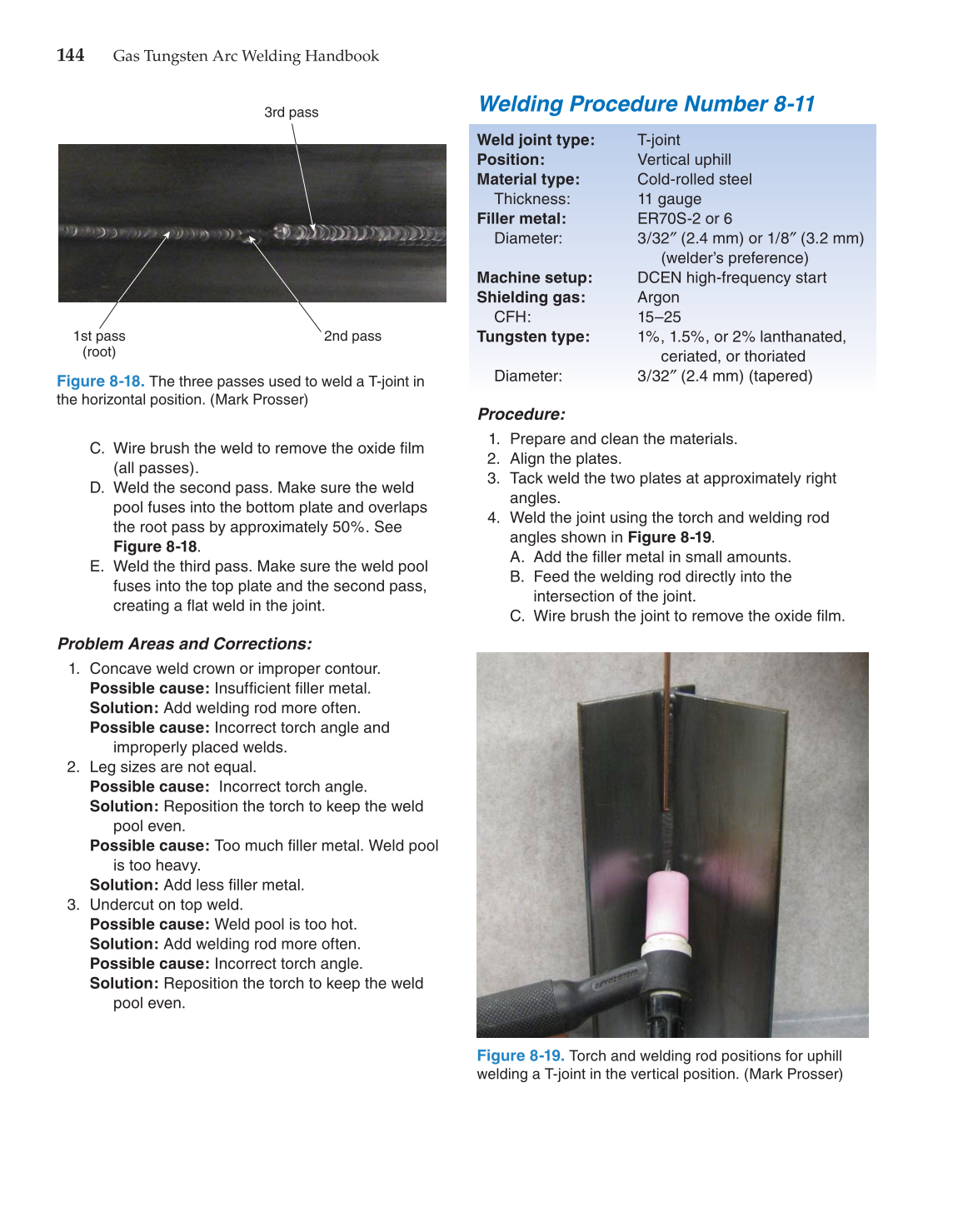 Gas Tungsten Arc Welding Handbook, 6th Edition page 144