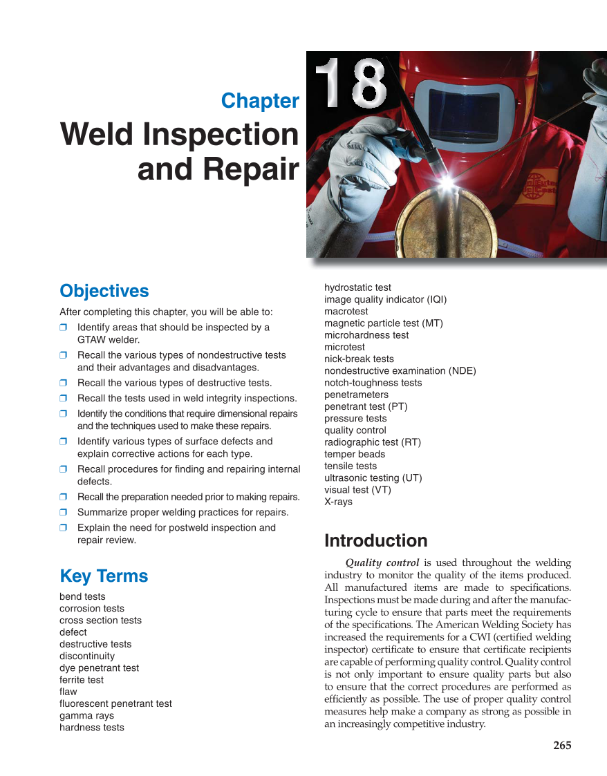 Gas Tungsten Arc Welding Handbook, 6th Edition page 265