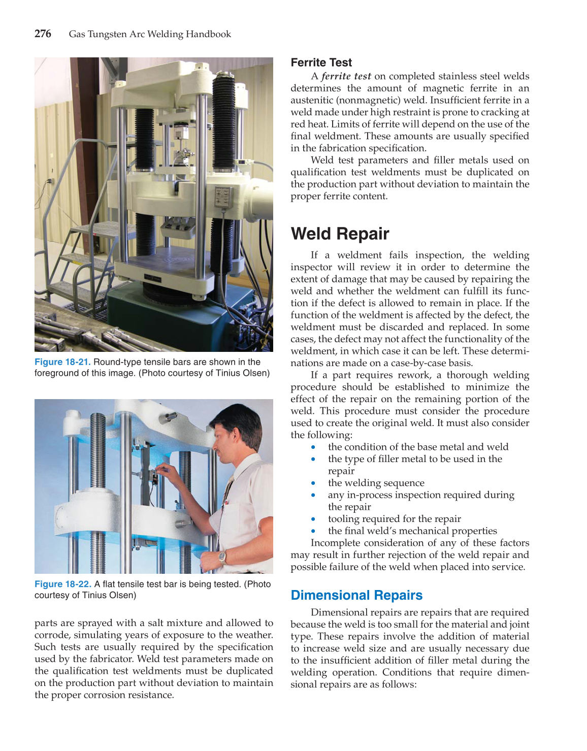 Gas Tungsten Arc Welding Handbook, 6th Edition page 276