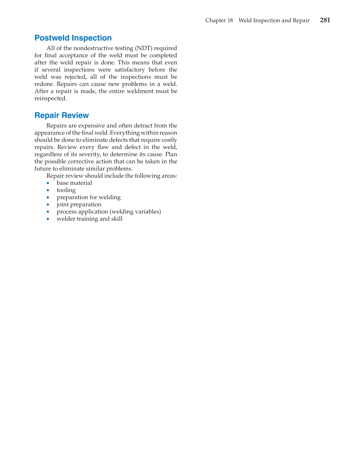 Gas Tungsten Arc Welding Handbook, 6th Edition page 281
