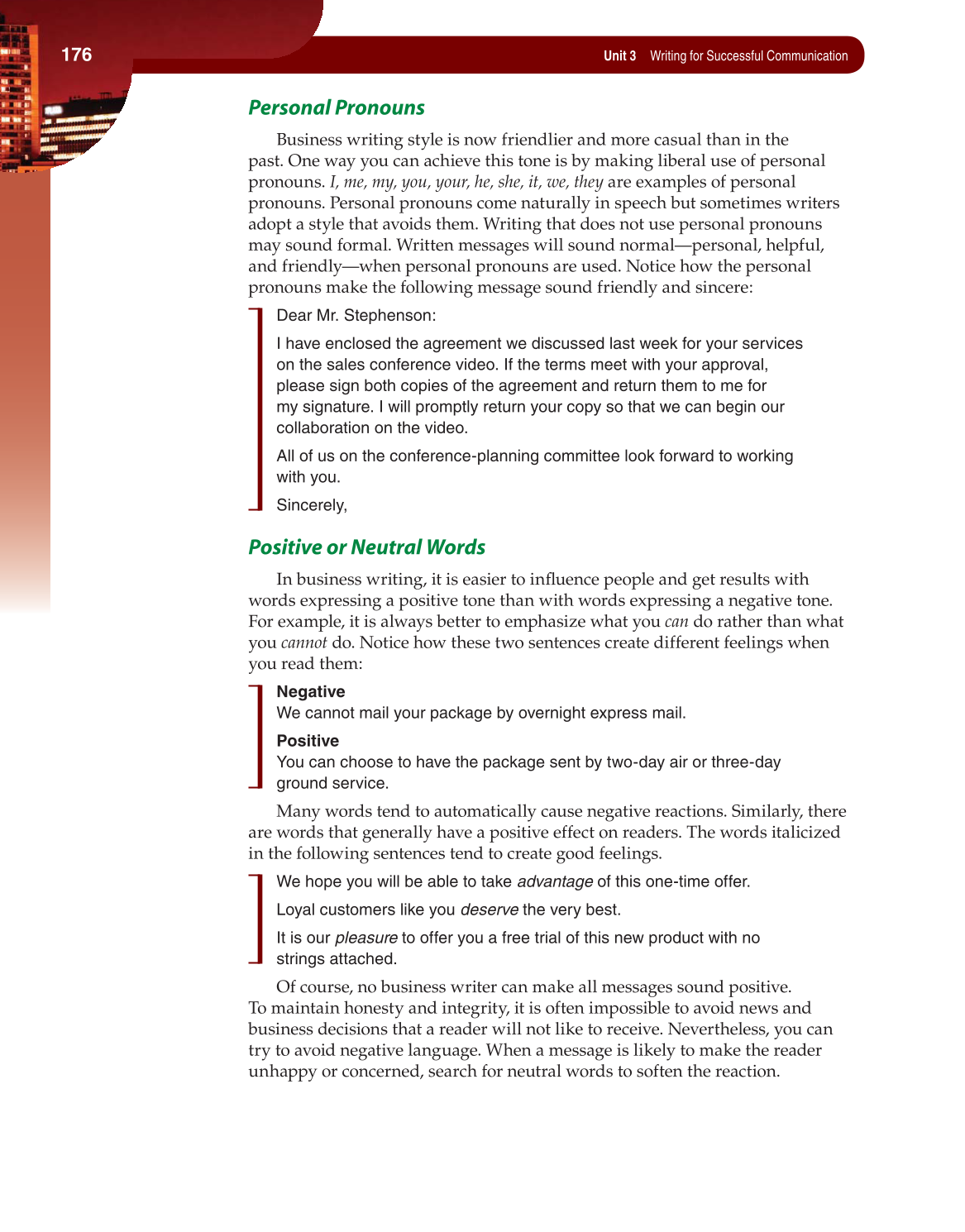 Fundamentals of Business Communication, 1st Edition page 176
