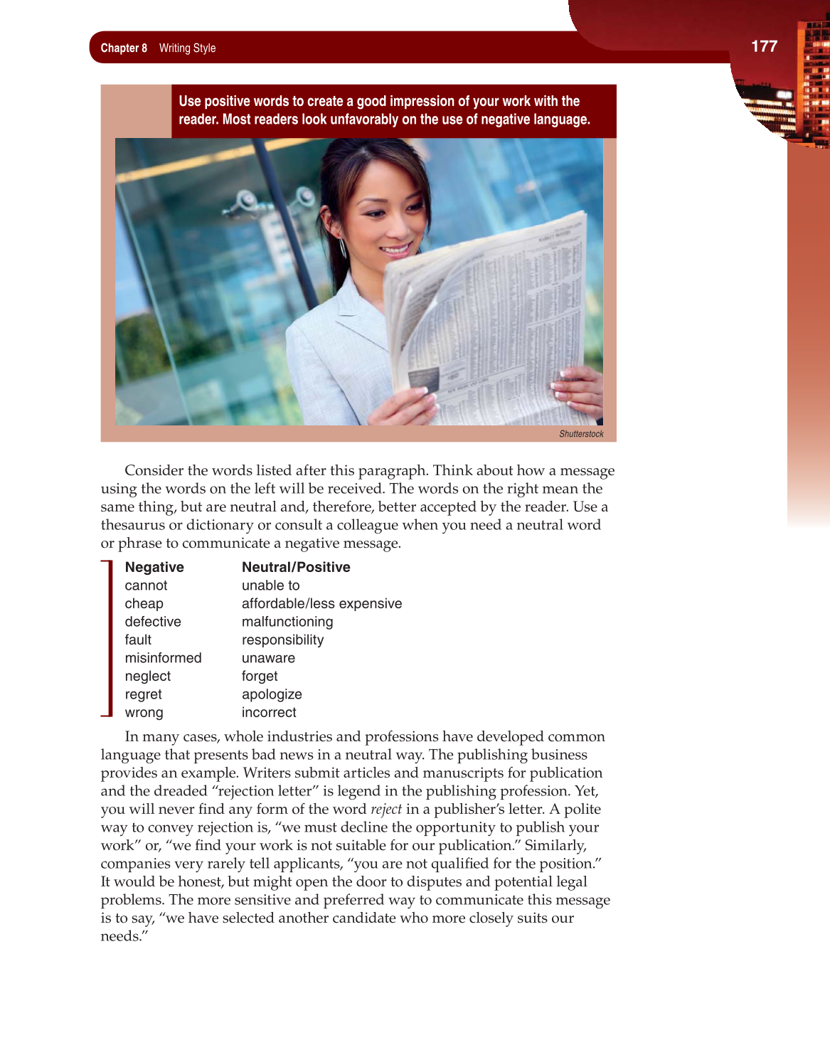 Fundamentals of Business Communication, 1st Edition page 177