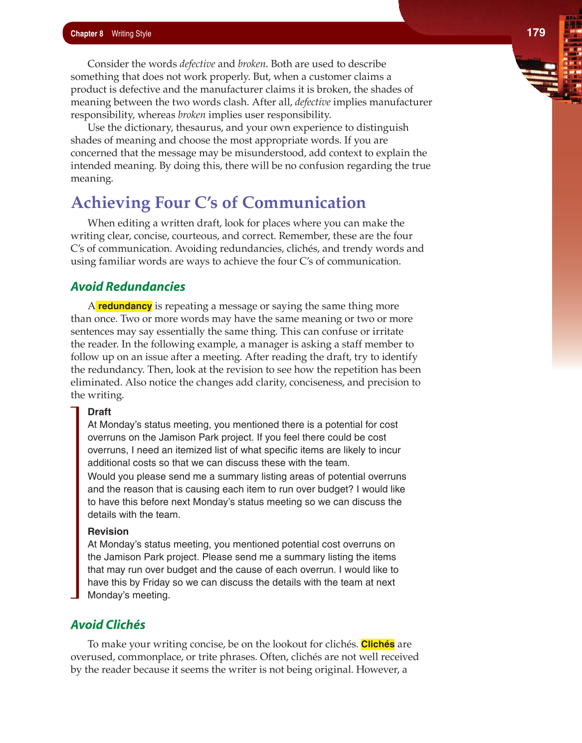 Fundamentals of Business Communication, 1st Edition page 179