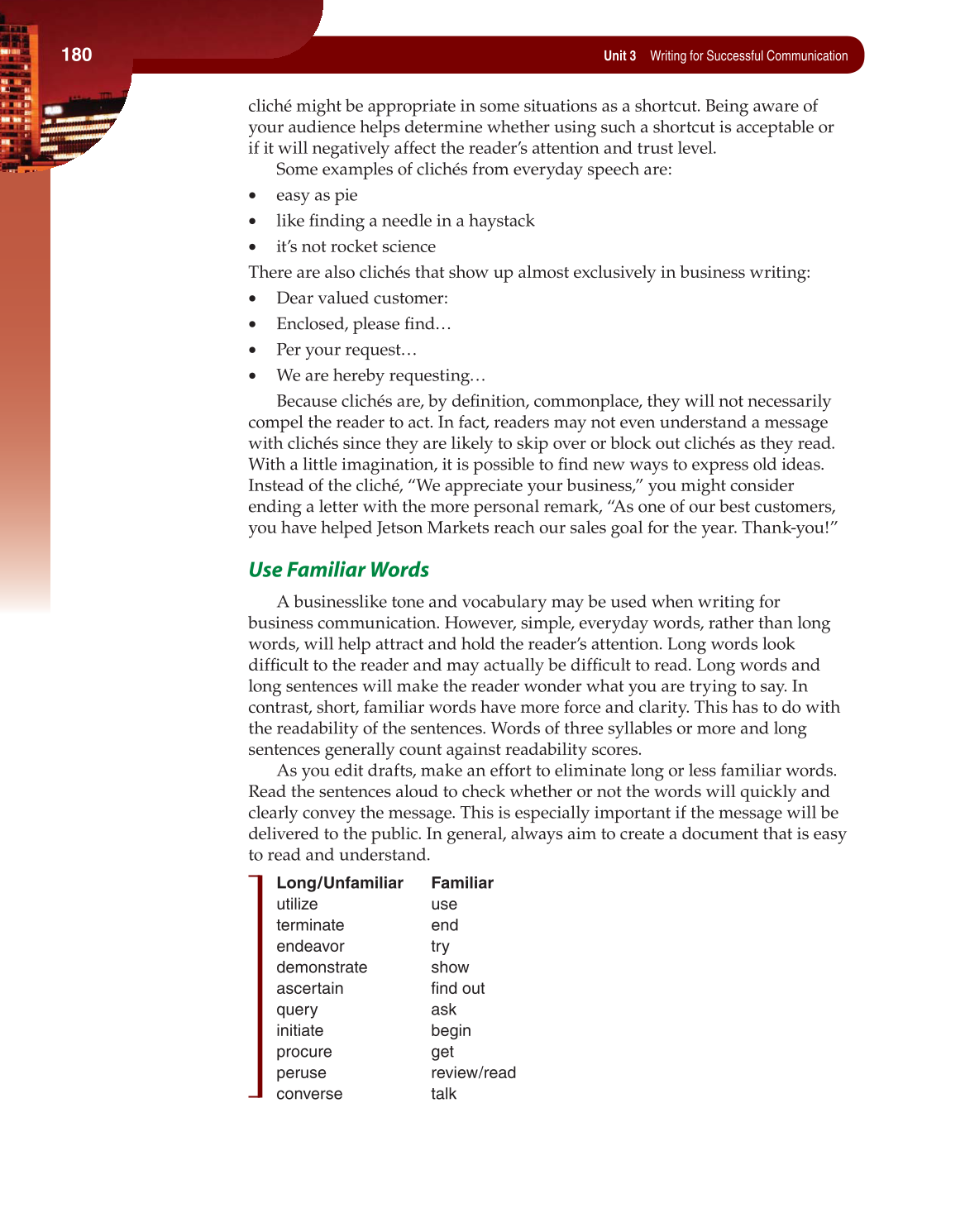 Fundamentals of Business Communication, 1st Edition page 180