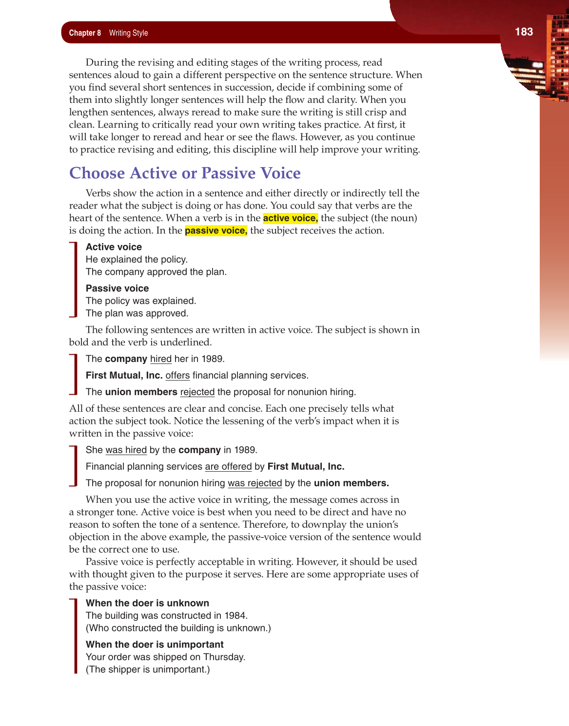 Fundamentals of Business Communication, 1st Edition page 183