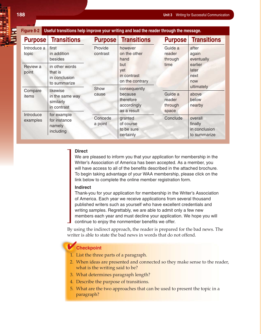 Fundamentals of Business Communication, 1st Edition page 188