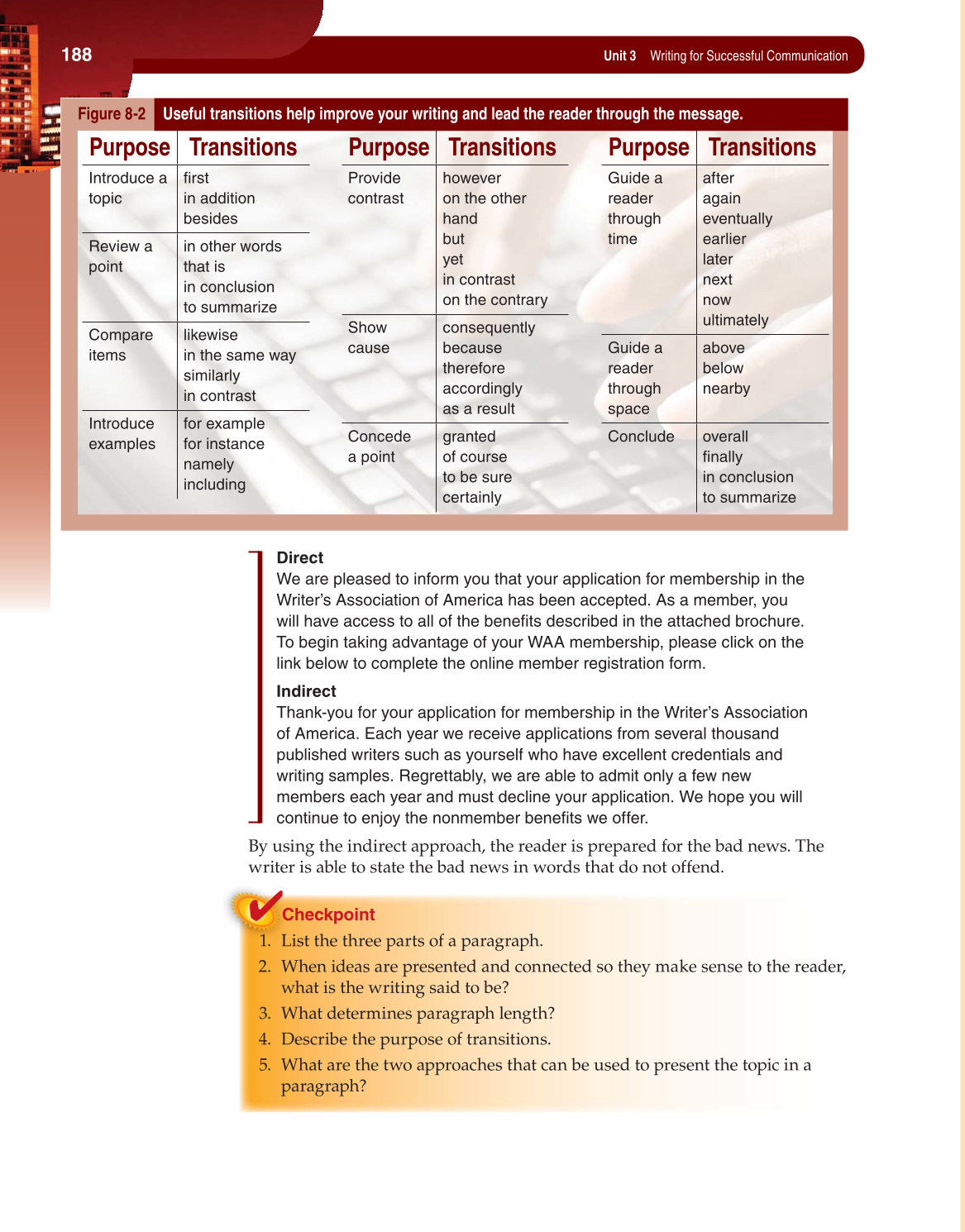 Fundamentals of Business Communication, 1st Edition page 188