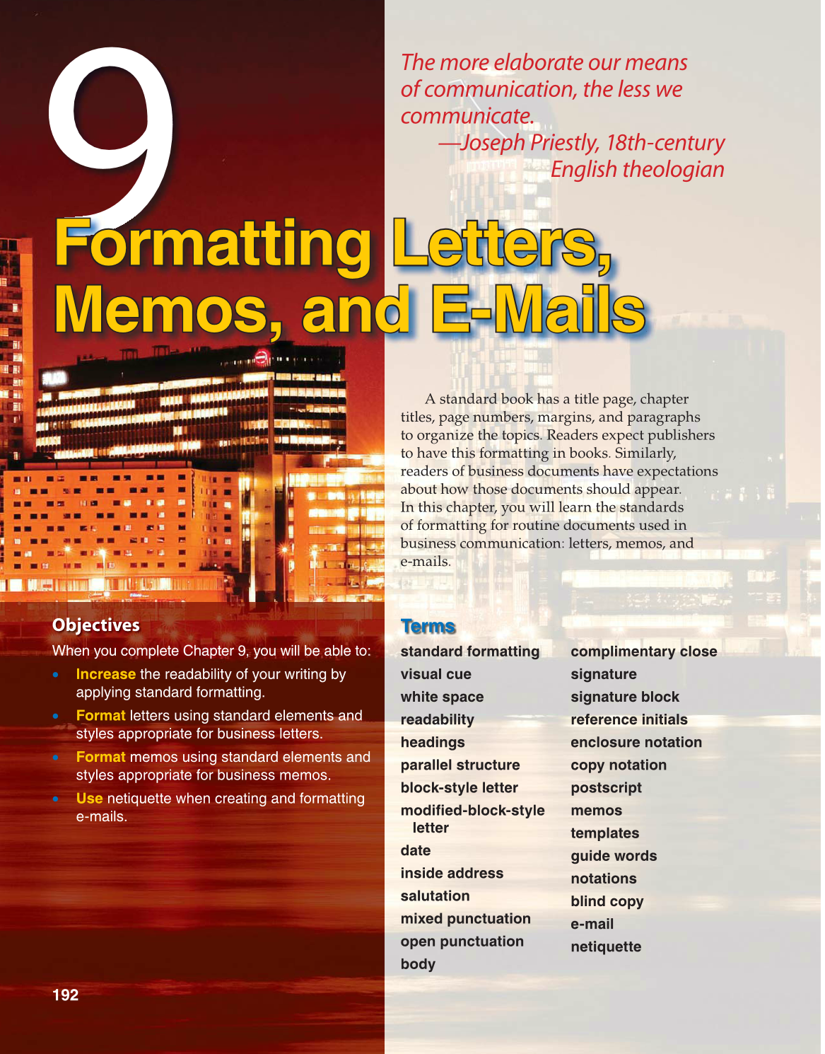 Fundamentals of Business Communication, 1st Edition page 192