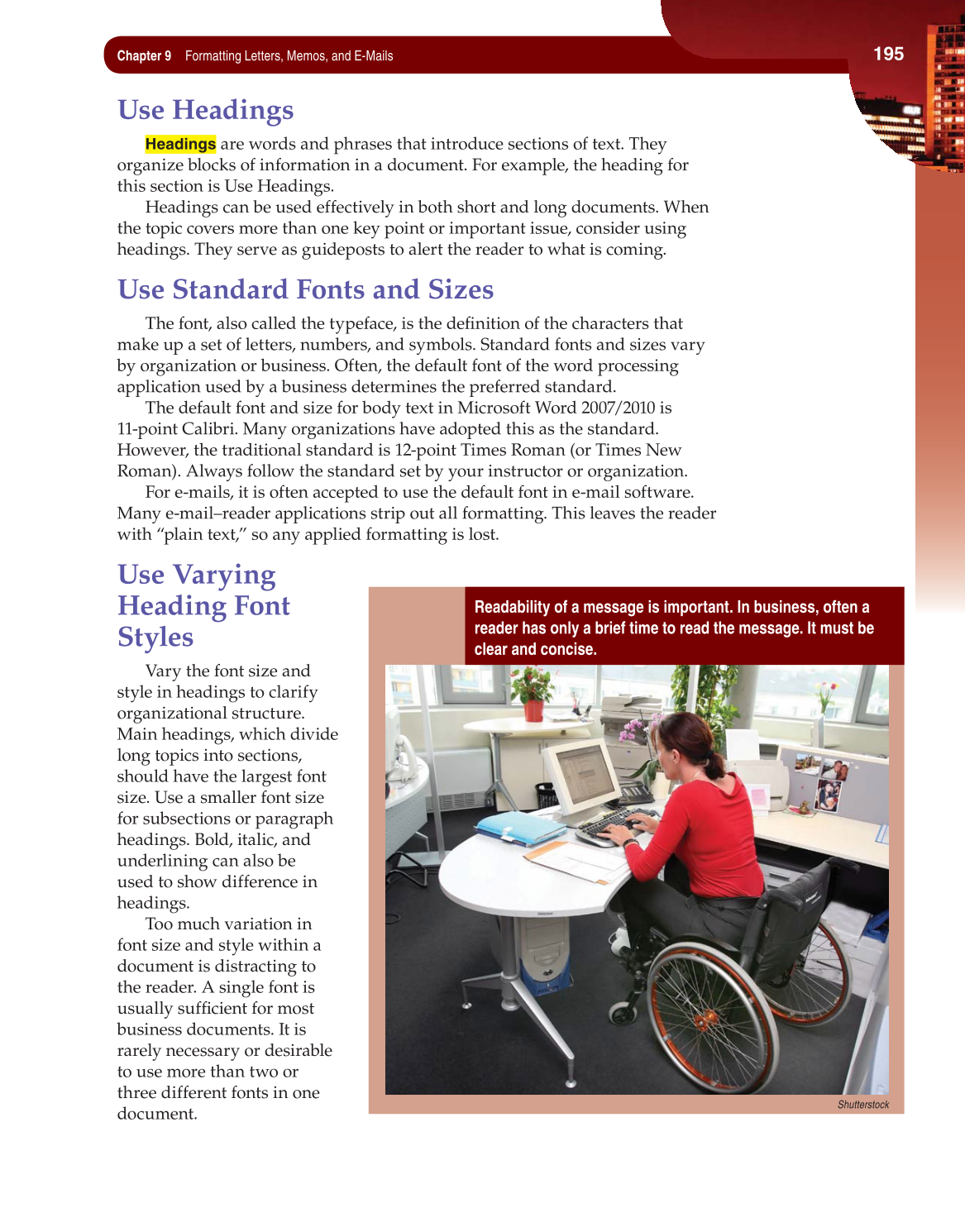 Fundamentals of Business Communication, 1st Edition page 195