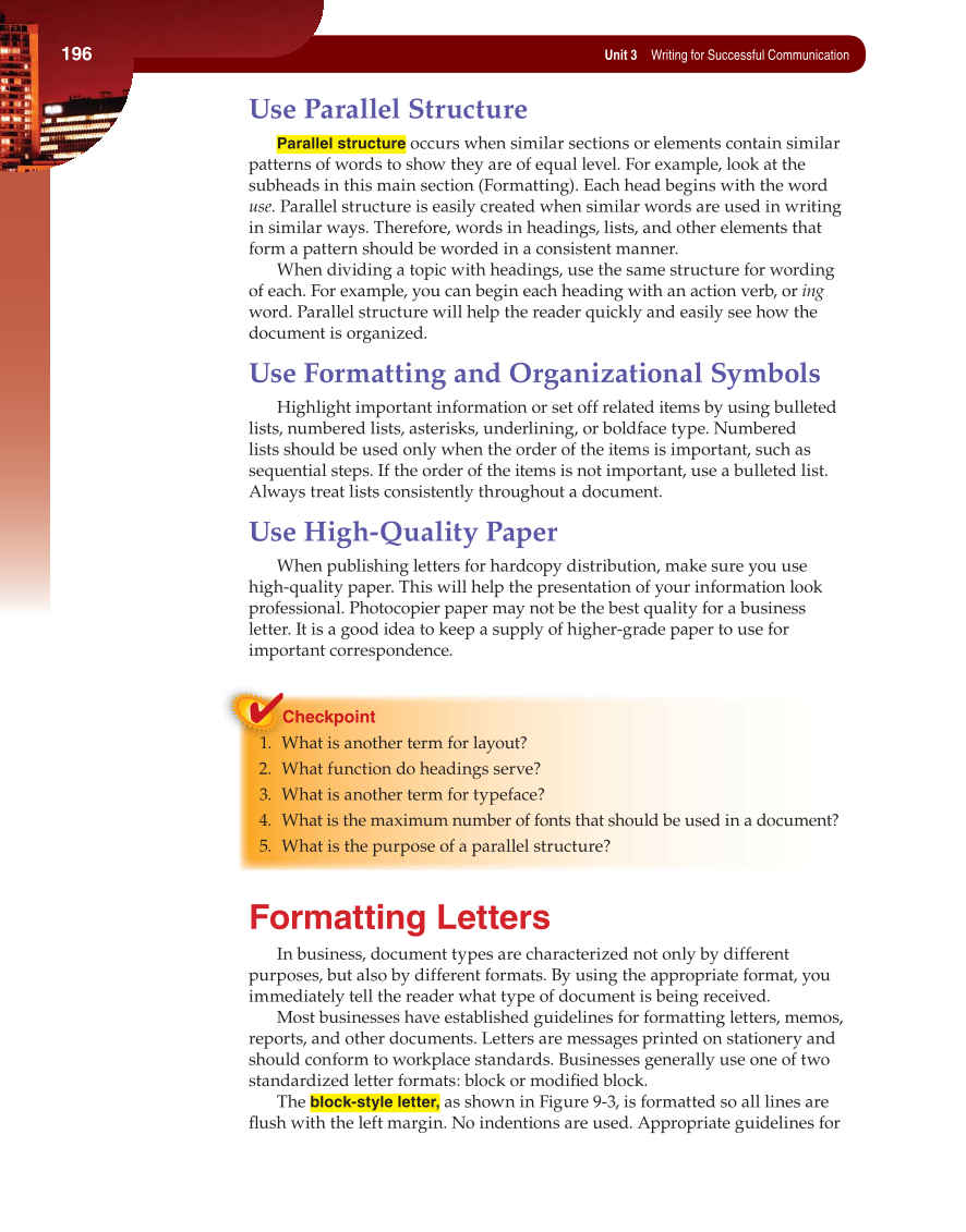 Fundamentals of Business Communication, 1st Edition page 196