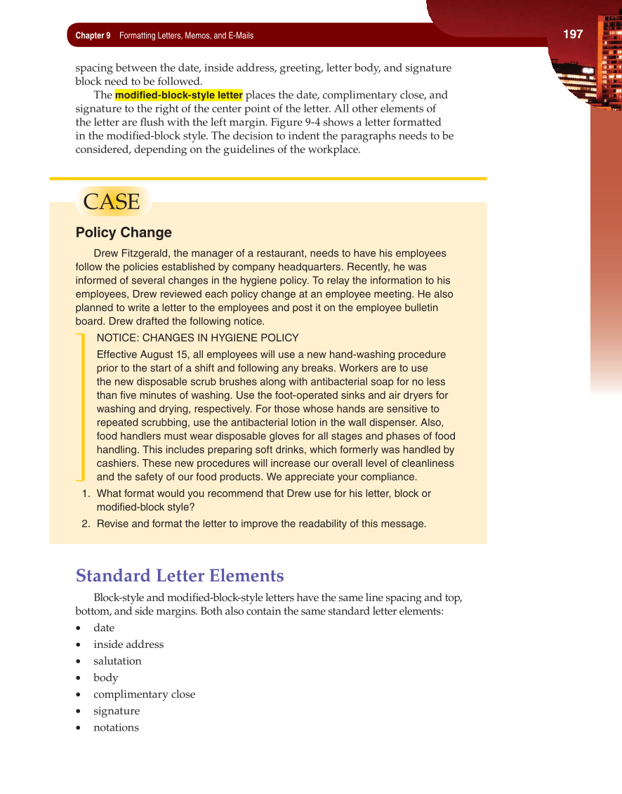 Fundamentals of Business Communication, 1st Edition page 197