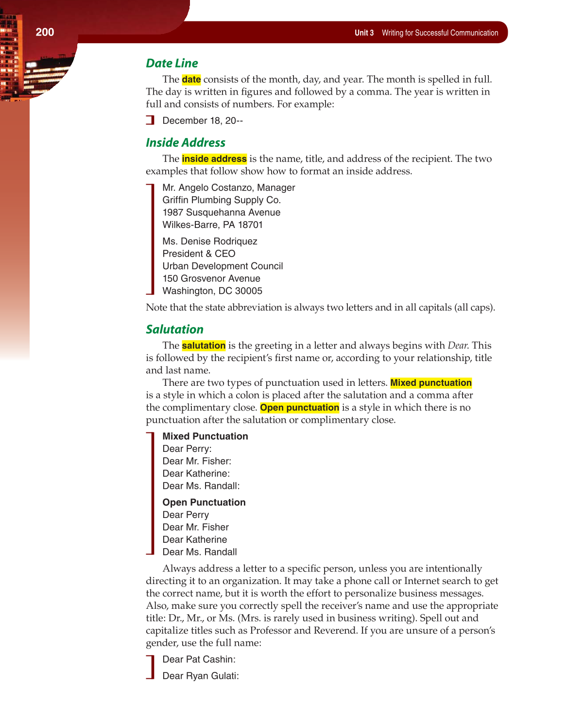 Fundamentals of Business Communication, 1st Edition page 200