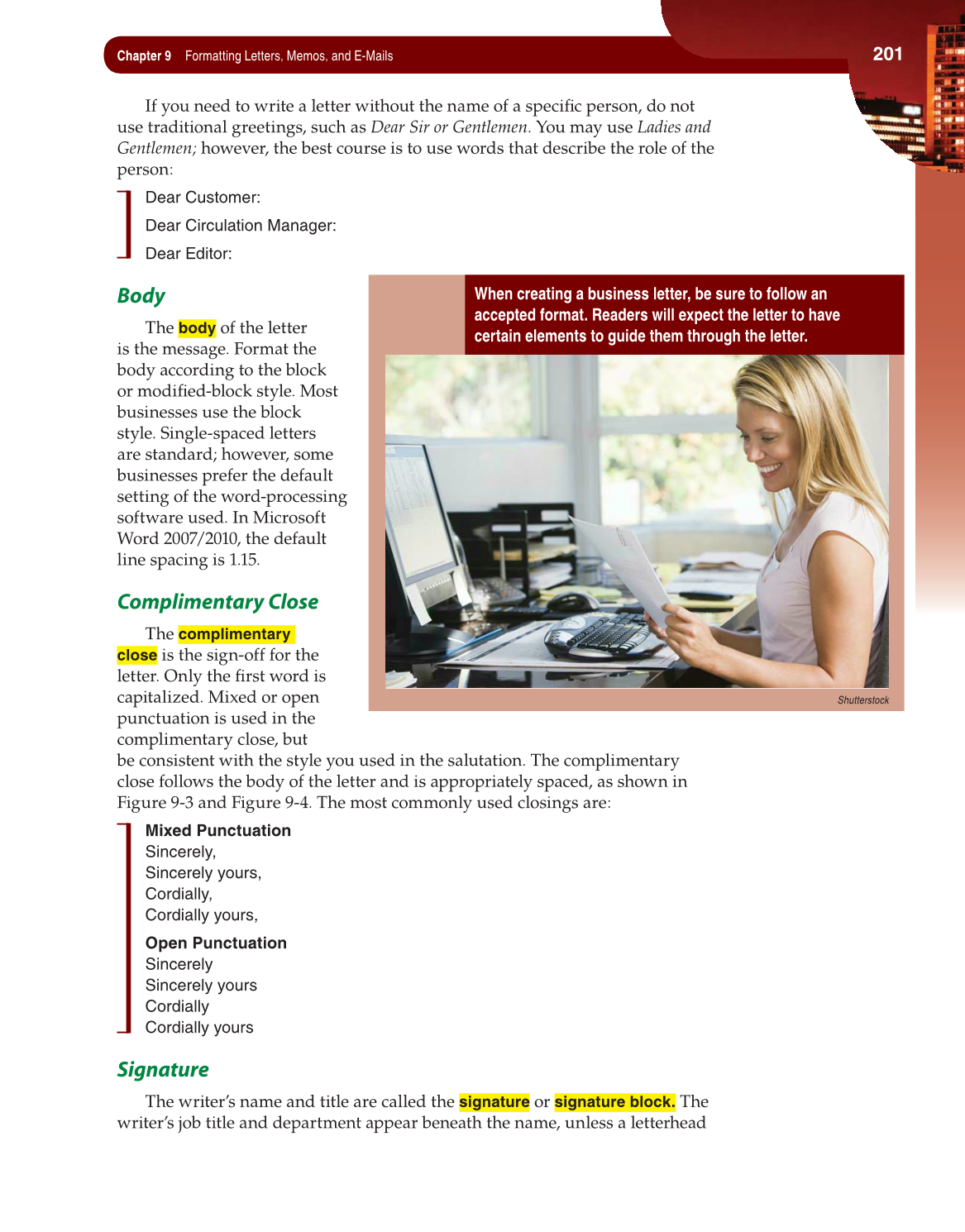 Fundamentals of Business Communication, 1st Edition page 201