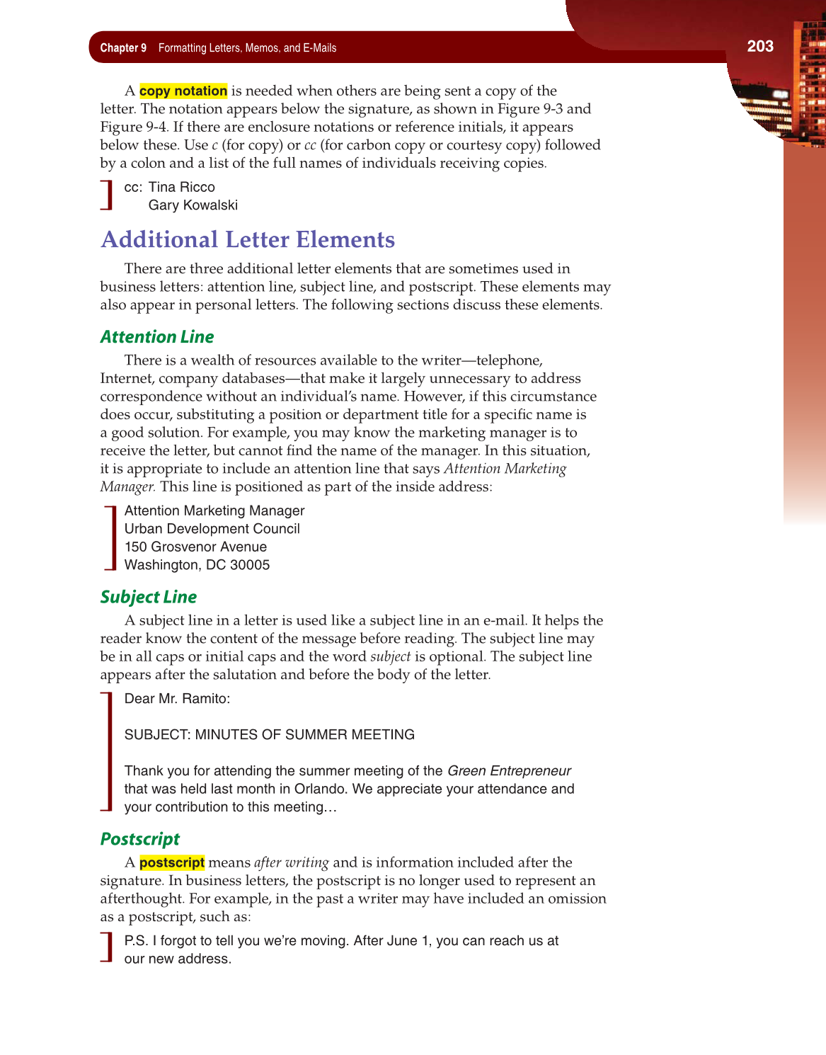 Fundamentals of Business Communication, 1st Edition page 203