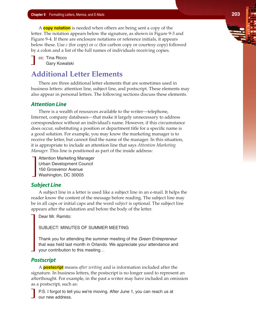 Fundamentals of Business Communication, 1st Edition page 203