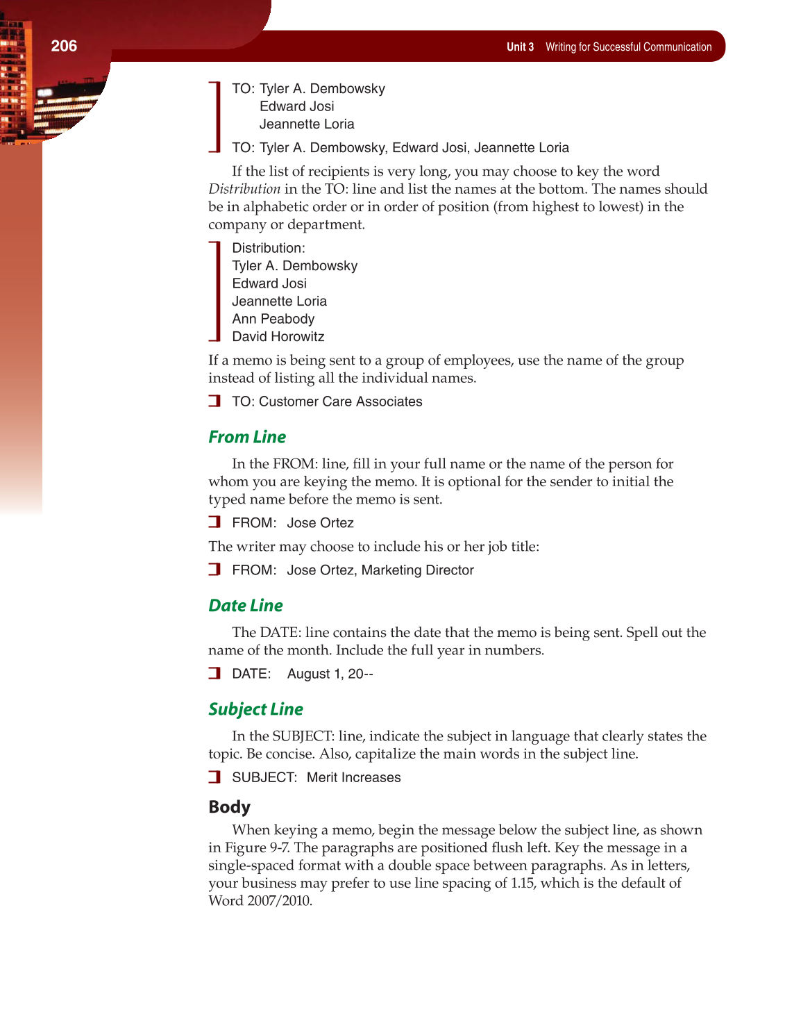 Fundamentals of Business Communication, 1st Edition page 206