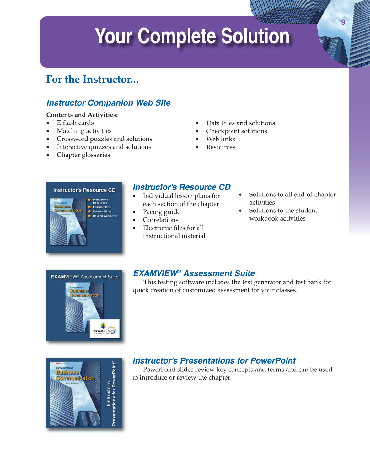 Fundamentals of Business Communication, 1st Edition page 9