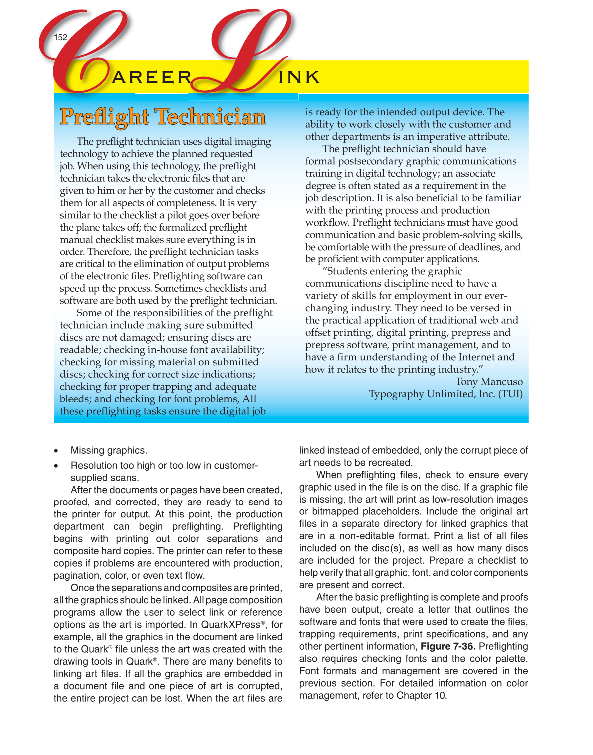 Graphic Communications, 5th Edition page 152