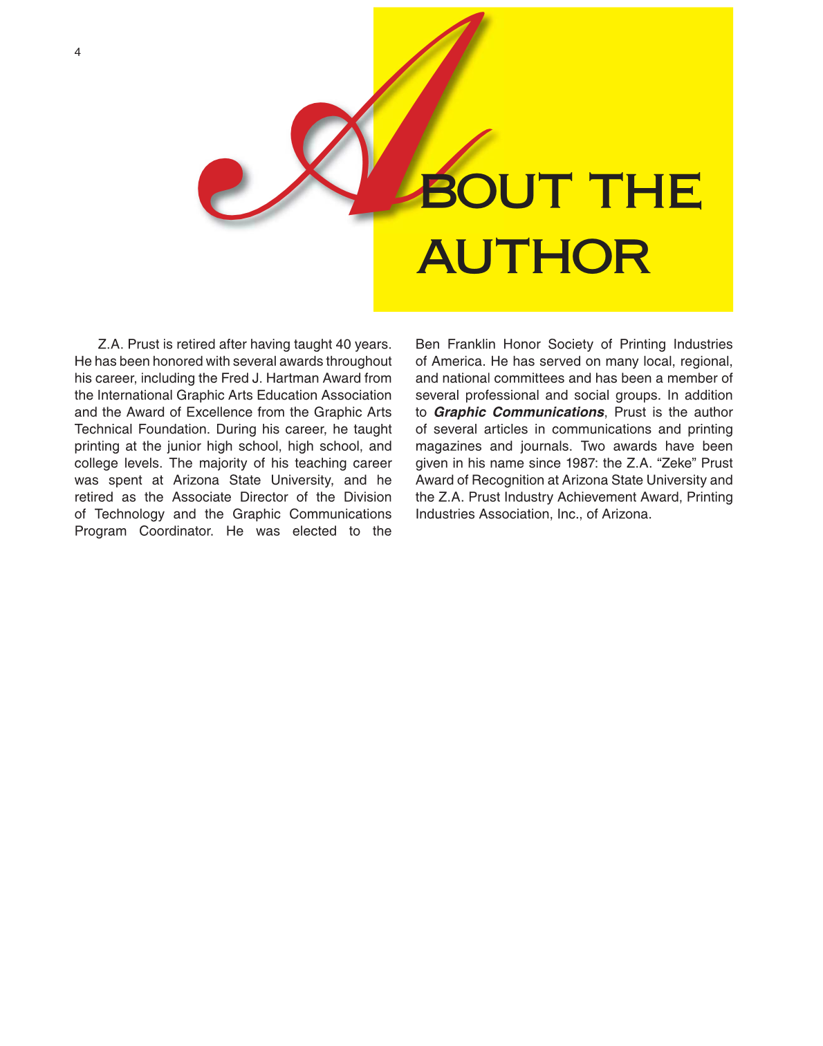 Graphic Communications, 5th Edition page 4