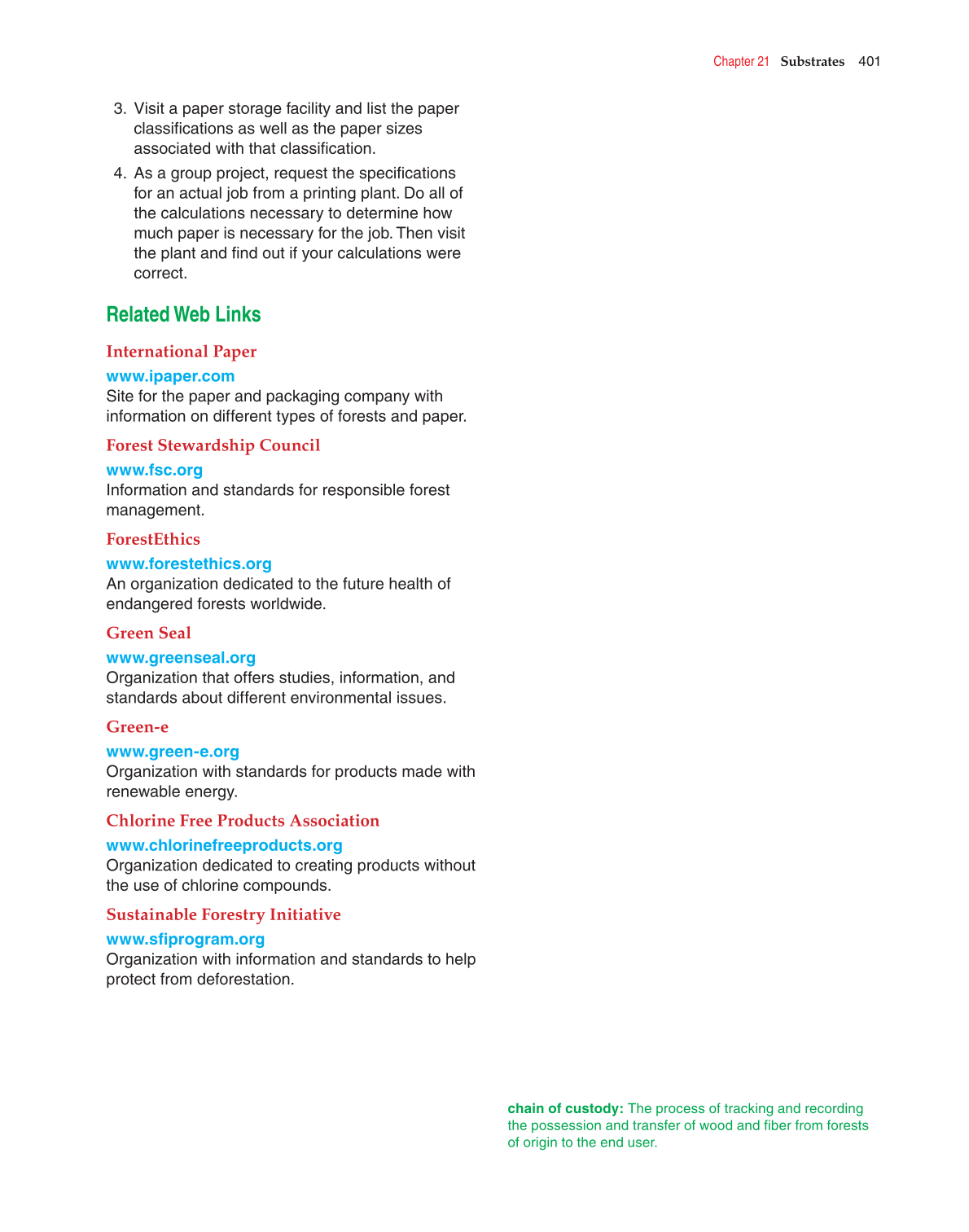 Graphic Communications, 5th Edition page 401