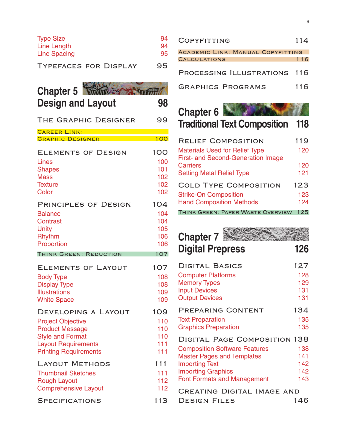 Graphic Communications, 5th Edition page 9