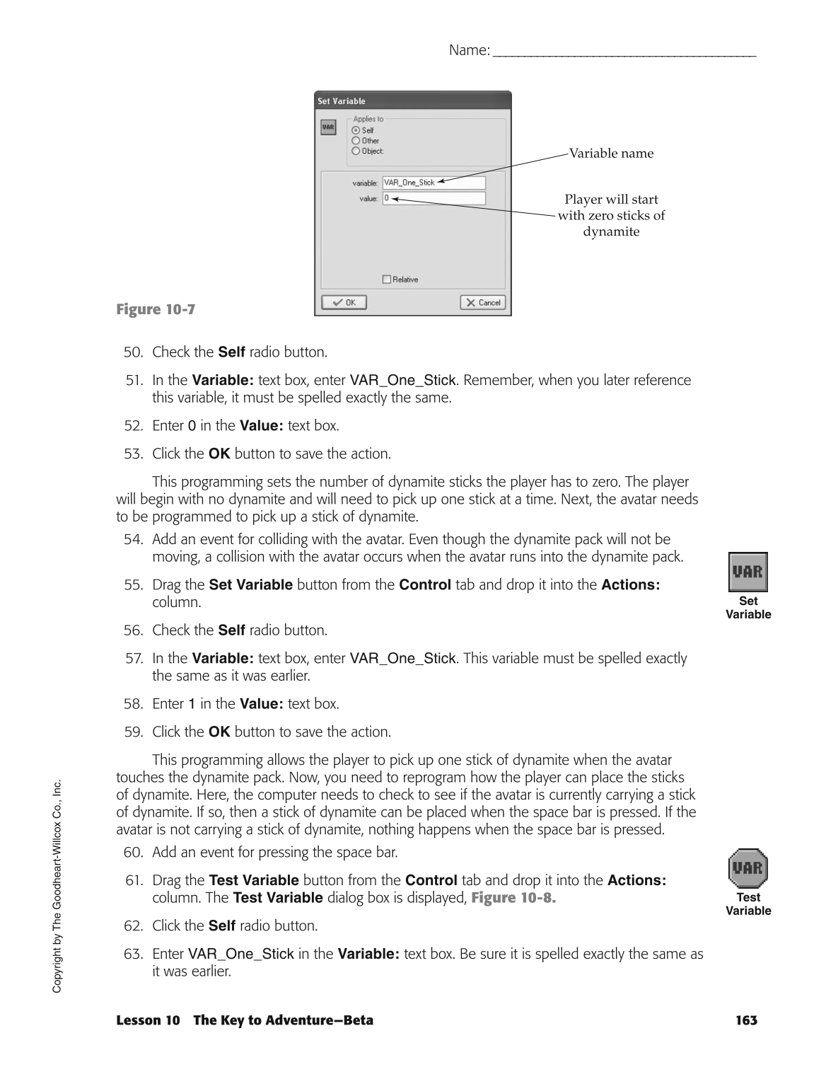 Introduction to Video Game Design, 1st Edition page 163